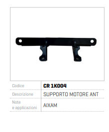 SUPORT MOTOR ANTERIOR AIXAM CR 1K004