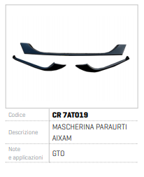 MASCA BUMPER AIXAM CR 7AT019