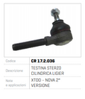 CAP DE BARA CILINDRIC LIGIER CR 17.2.036