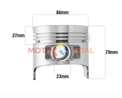 PISTON STD MOTOR 186F D86 mm