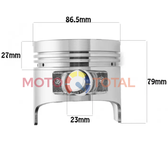 PISTON MOTOR 186F DIAM.86.50MM