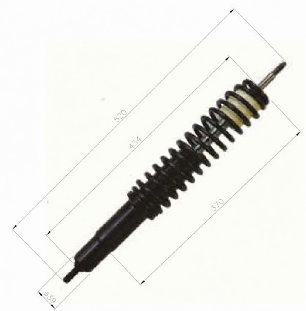 FRONT SHOCK ABSORBER - AIXAM 4K009 ADAPTABLE TO MGO - 1006968 aftermarket