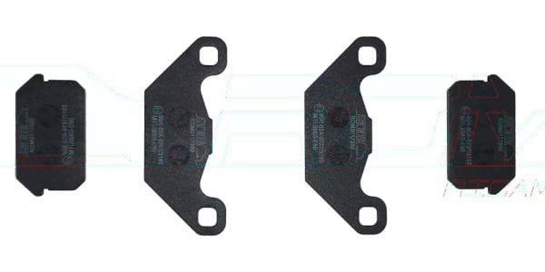 SET OF REAR BRAKE PADS - CHATENET CH26 EVO V2 01.17.390 - LIGIER JS50/JS60 1419154 aftermarket