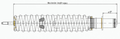 FRONT SHOCK ABSORBER - MICROCAR MC1 MC2 - 1003108 - +20mm aftermarket