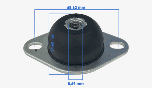 ANTIVIBRATING ENGINE SUPPORT - CASALINI/GRECAV DCI 88x25 M10 aftermarket