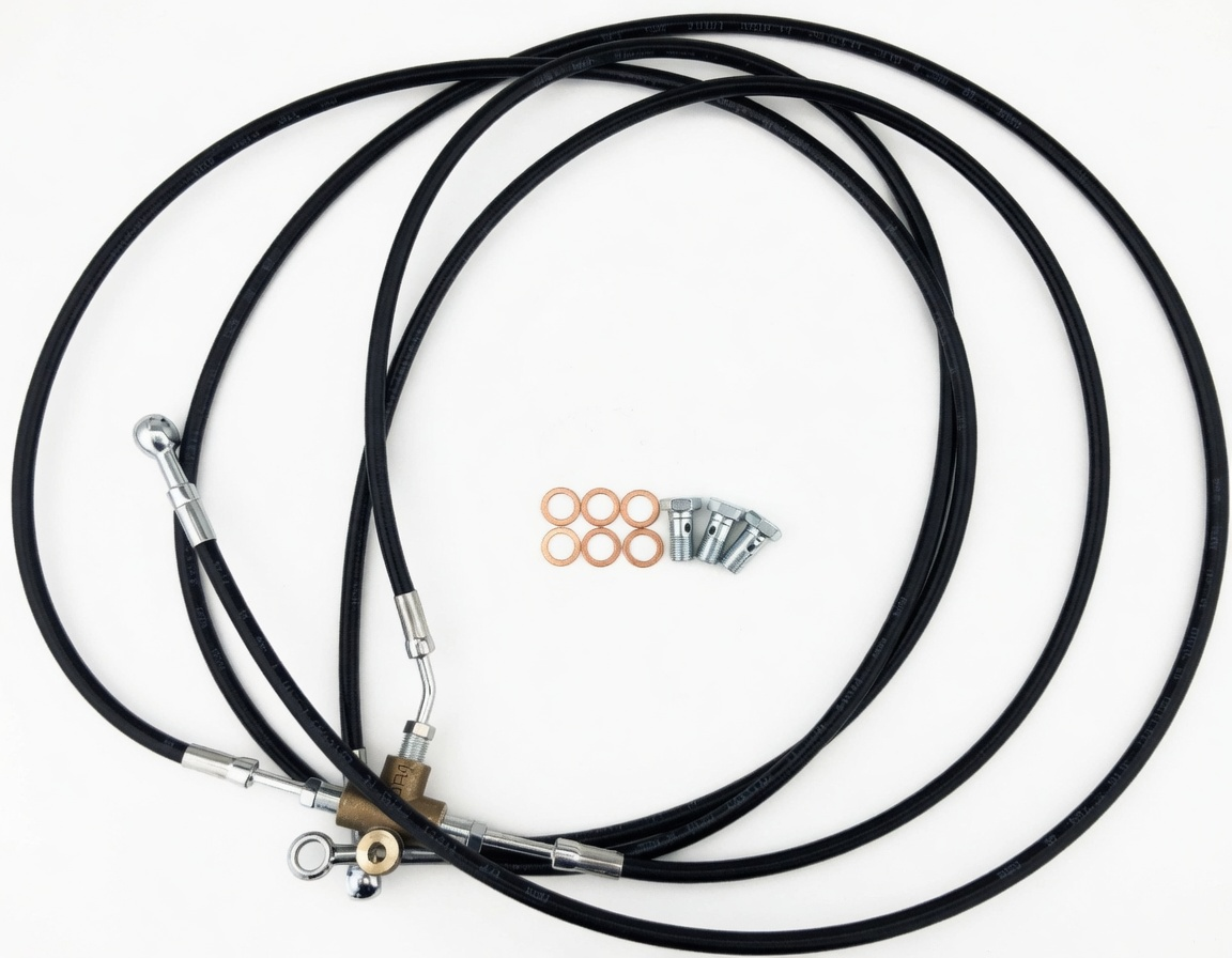 REAR BRAKE HOSE - LIGIER JS50 / MICROCAR M.GO 3 4 5 6 - DUE - 1412311 aftermarket