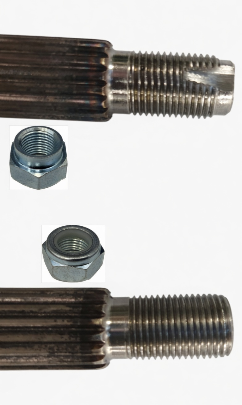 WHEEL-SIDE CONSTANT VELOCITY JOINT LOCKING NUT- M16X1.50 AIXAM- 5A7 -R.DOC NON ORIG.