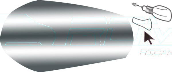 LEFT/RIGHT CHROME-PLATED MIRROR COVER - LIGIER 1405116 \MICROCAR\CHATENET\GRECAV\CASALINI aftermarket