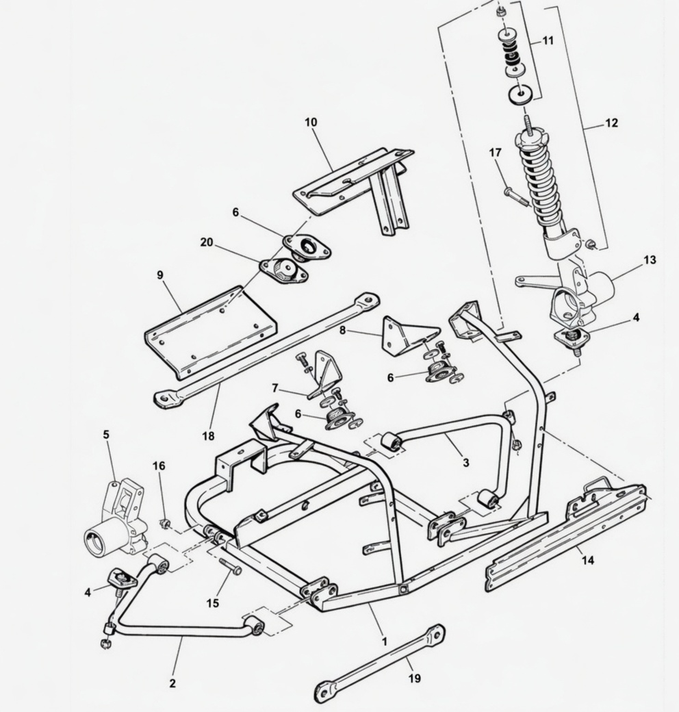 FRONT SHOCK ABSORBER - MICROCAR VIRGO II - 0660145 aftermarket