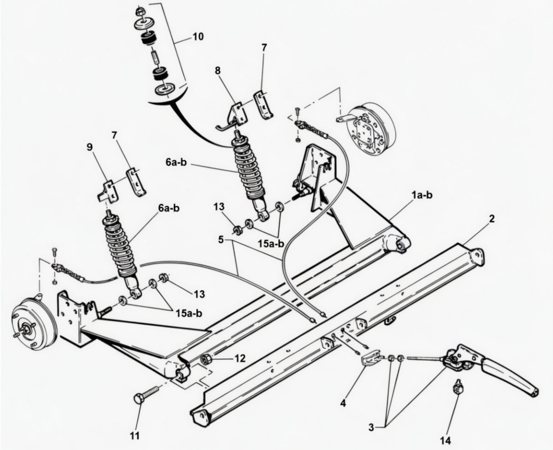 REAR SHOCK ABSORBER - MICROCAR VIRGO II - 0660154 aftermarket