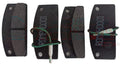 SET OF FRONT BRAKE PADS WITH INDICATOR - UNIVERSAL H25 MM aftermarket