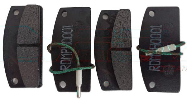 SET OF FRONT BRAKE PADS WITH INDICATOR - UNIVERSAL H25 MM aftermarket
