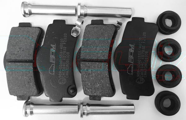 SET OF FRONT BRAKE PADS - JDM CHATENET FROM END OF 2011 - AIXAM FROM 2010 - 6AR065 - 01.17.360 - 01.17.307 - 02303 aftermarket