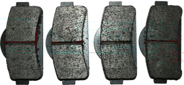 SET OF FRONT BRAKE PADS - MGO - 1008464 - WITHOUT INDICATOR aftermarket